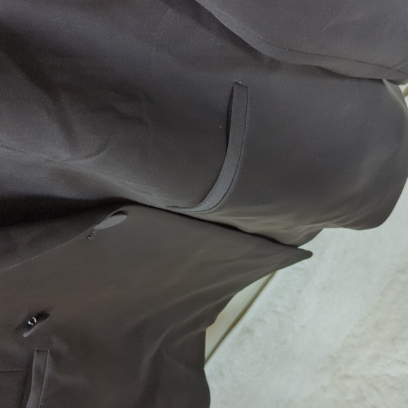 GOOD AMERICAN The Scuba Blazer 2.0 Womens XL Black Coat Blazer - Picture 7 of 14